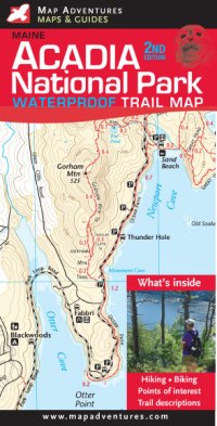 Acadia National Park Trail Map - Waterproof